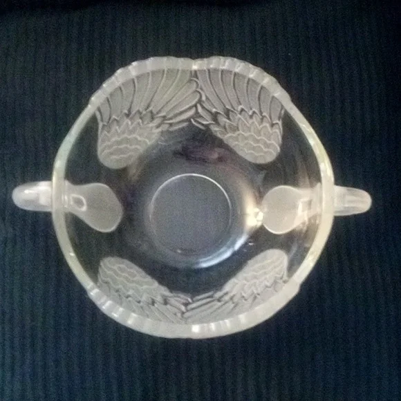Vintage Mikasa  Walther Frosted Swan Bowl  Elegant Lead Crystal - Picture 2 of 8
